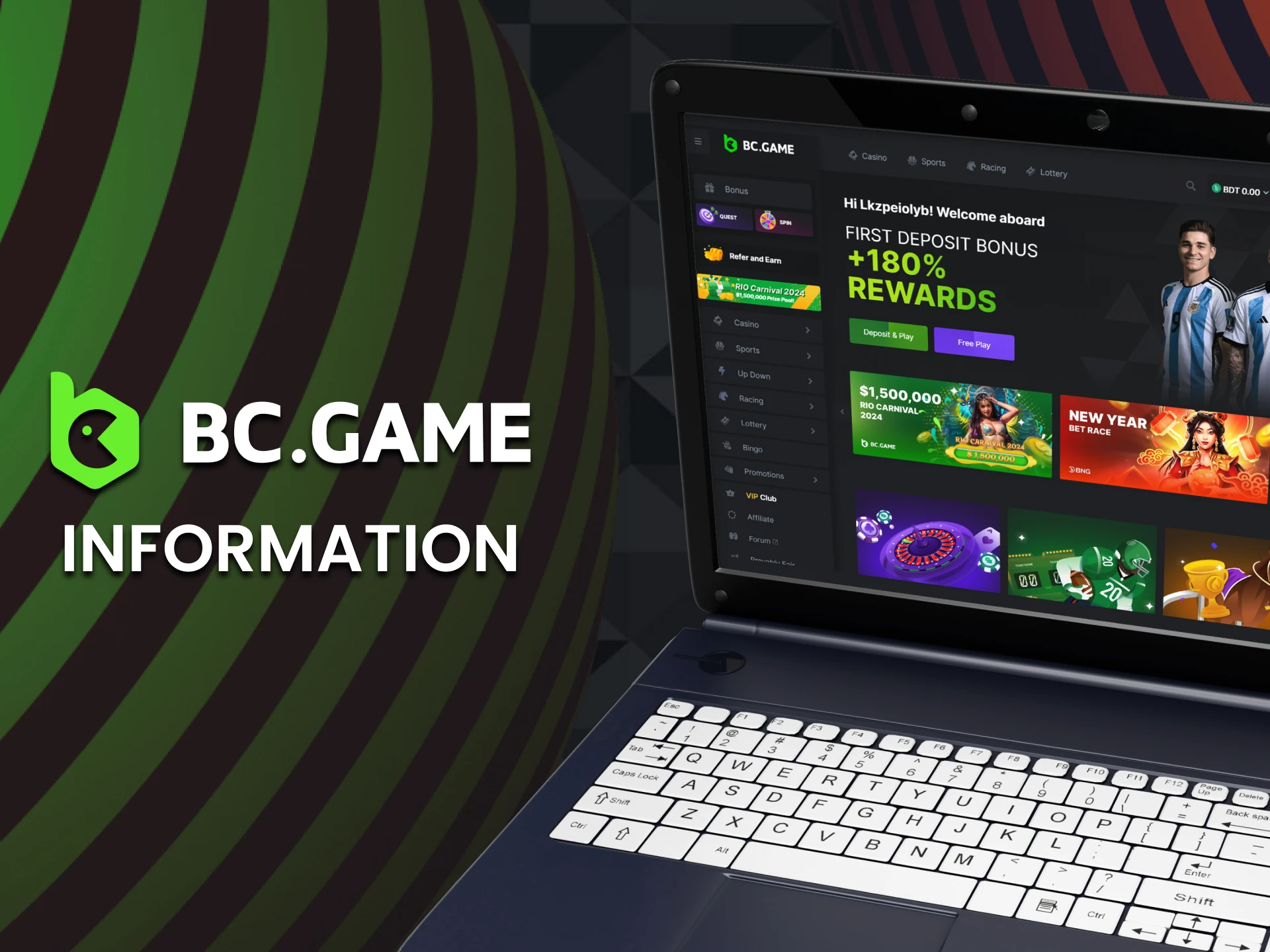 We will provide all the information about the BCGame website.