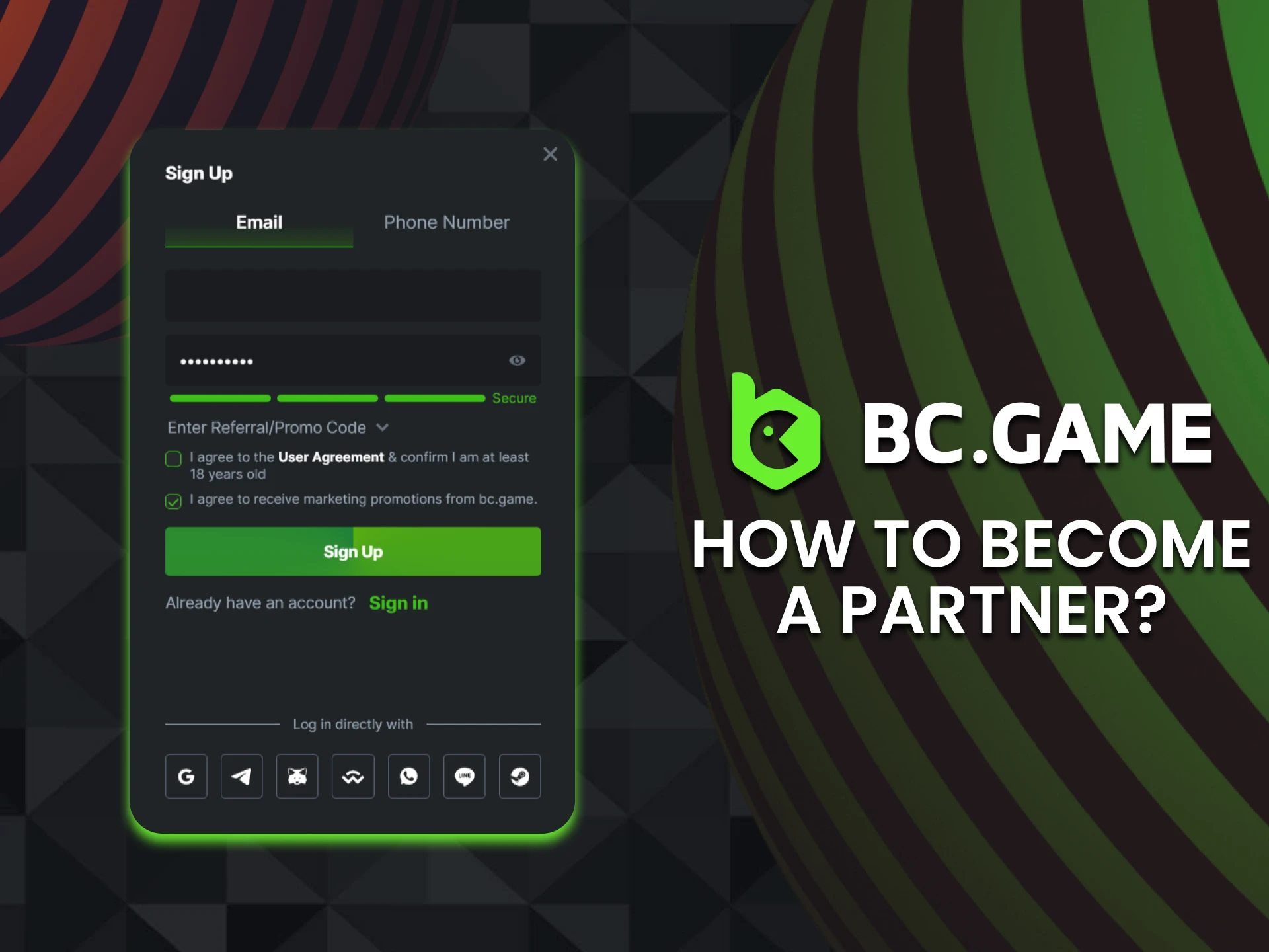 Carefully consider how to become a member of the BCGame affiliate program.