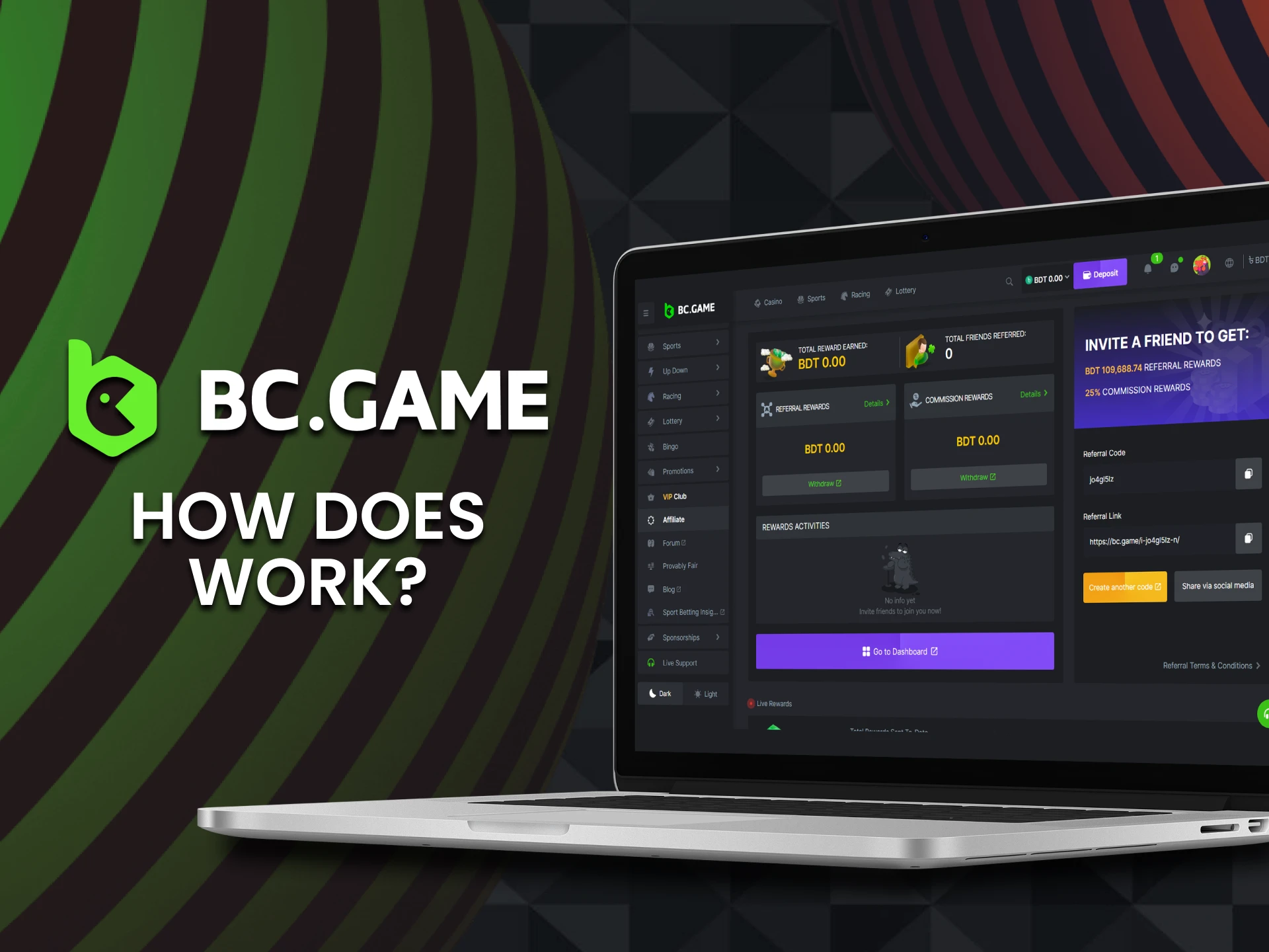 We will show you how the BCGame affiliate program works.