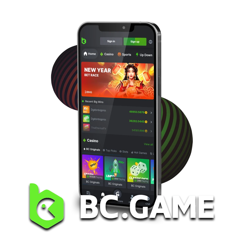 Use BC Game app for sports betting and casino games in Bangladesh.