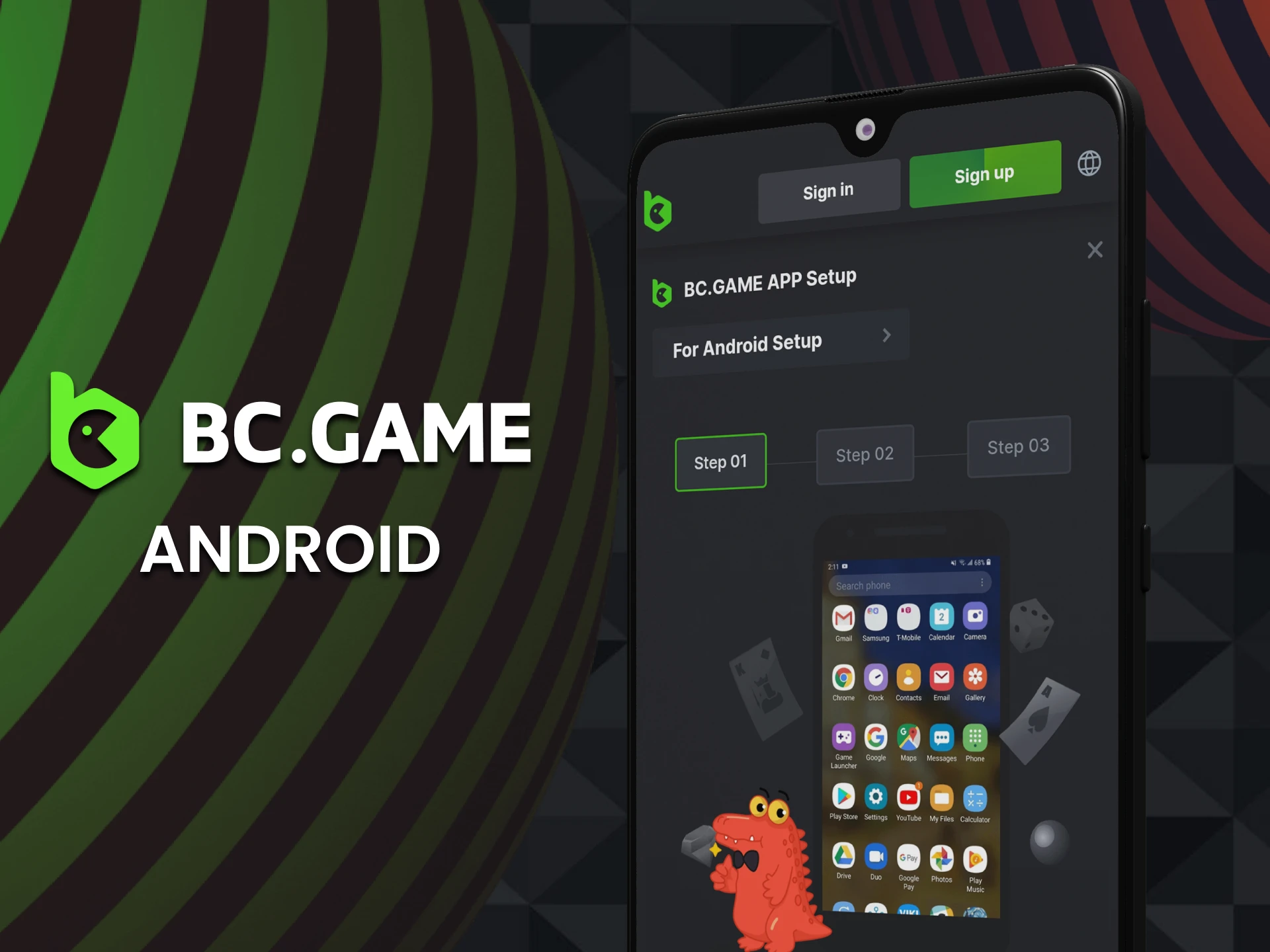 Download BC Game app on any Android device.