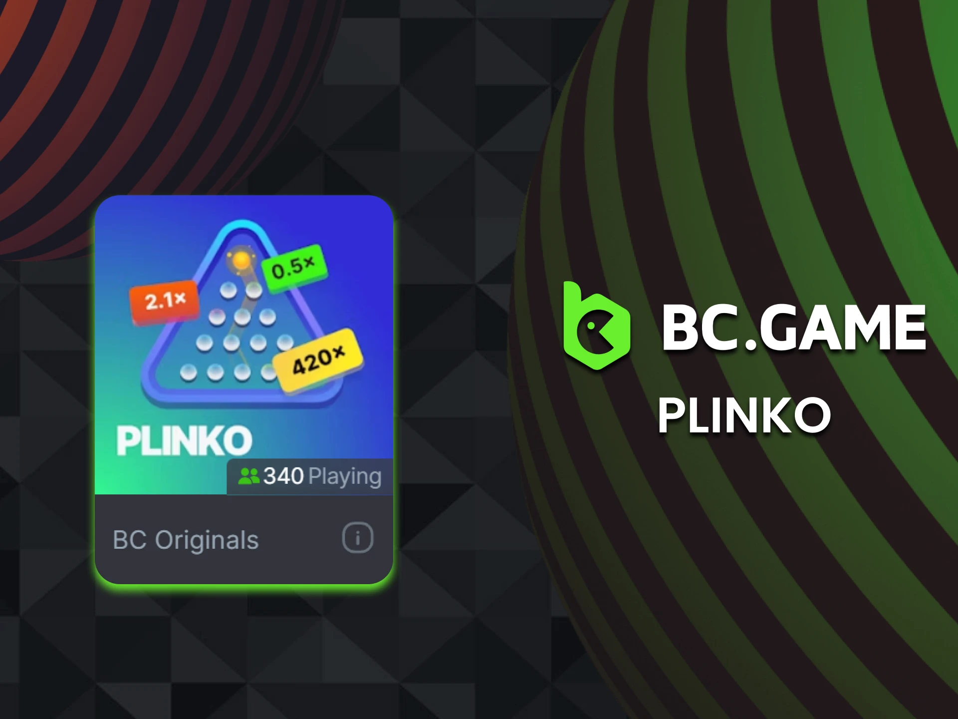Play Plinko games at BC Game online casino.