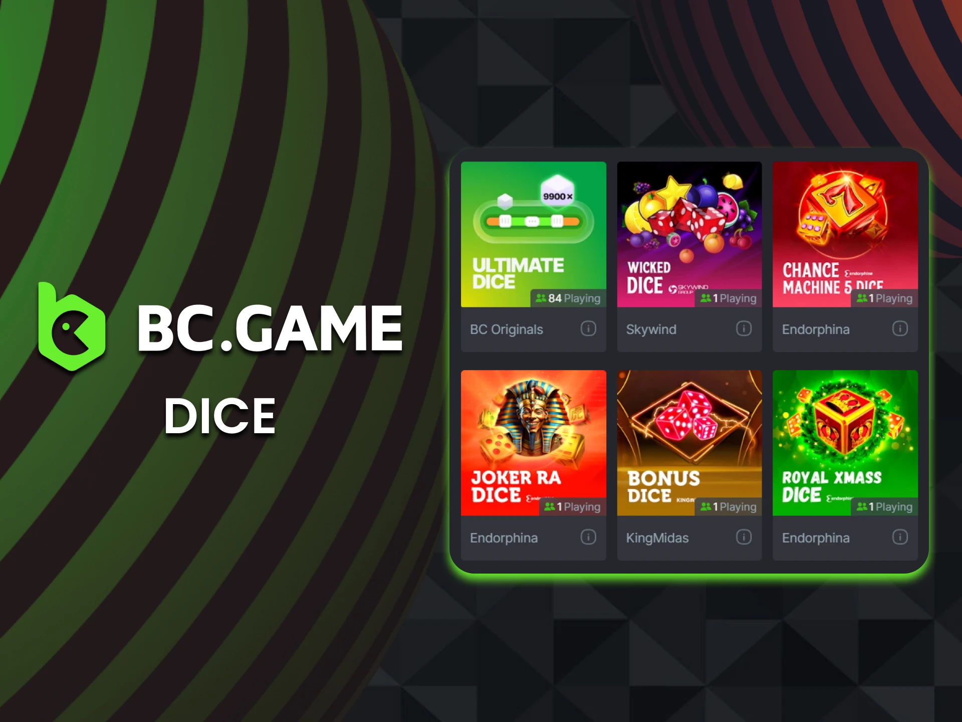 Play Dice games on the BC Game crypto casino.