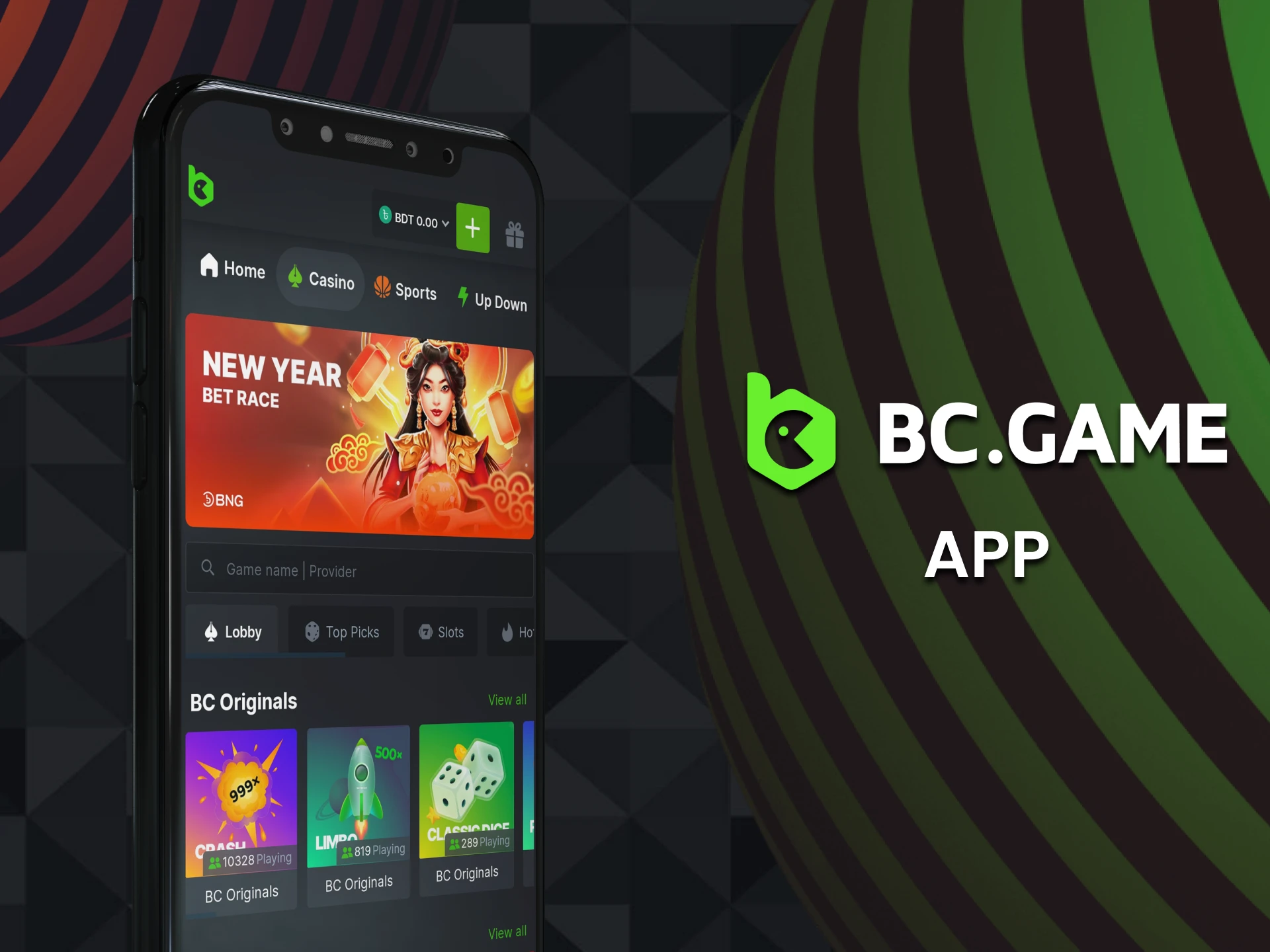 You can play crash games through the BCGame application.