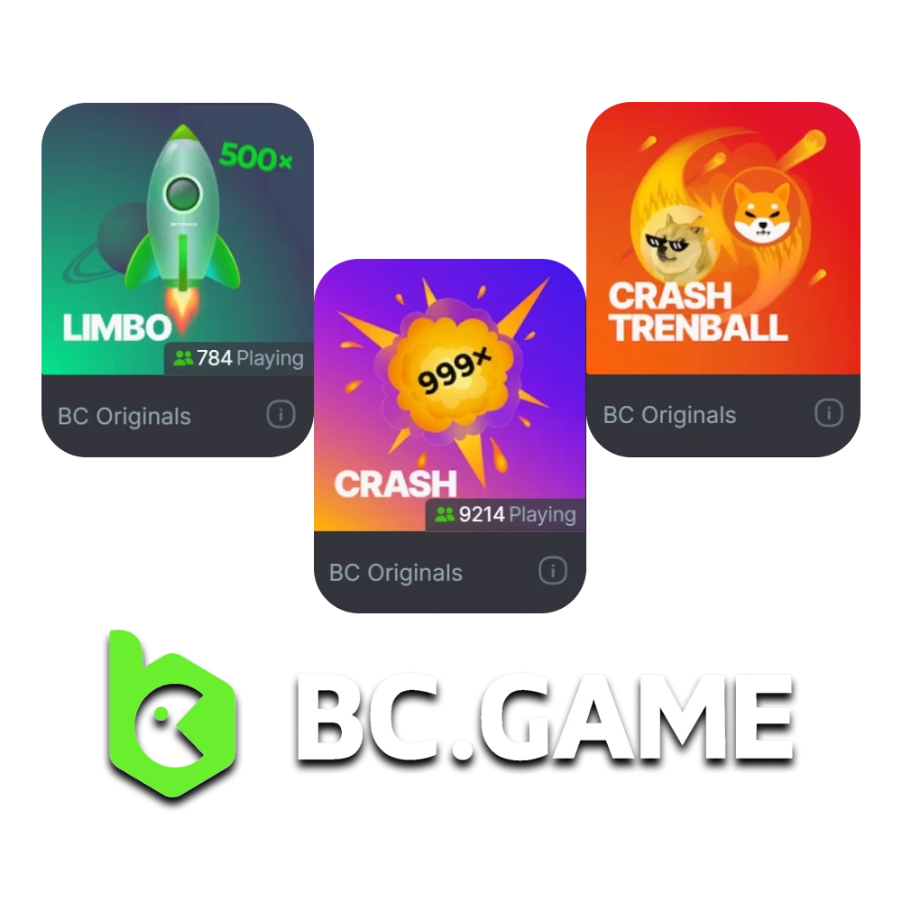 Play crash games at BC Game casino and get a bonus of up to 2,115,000 BDT.