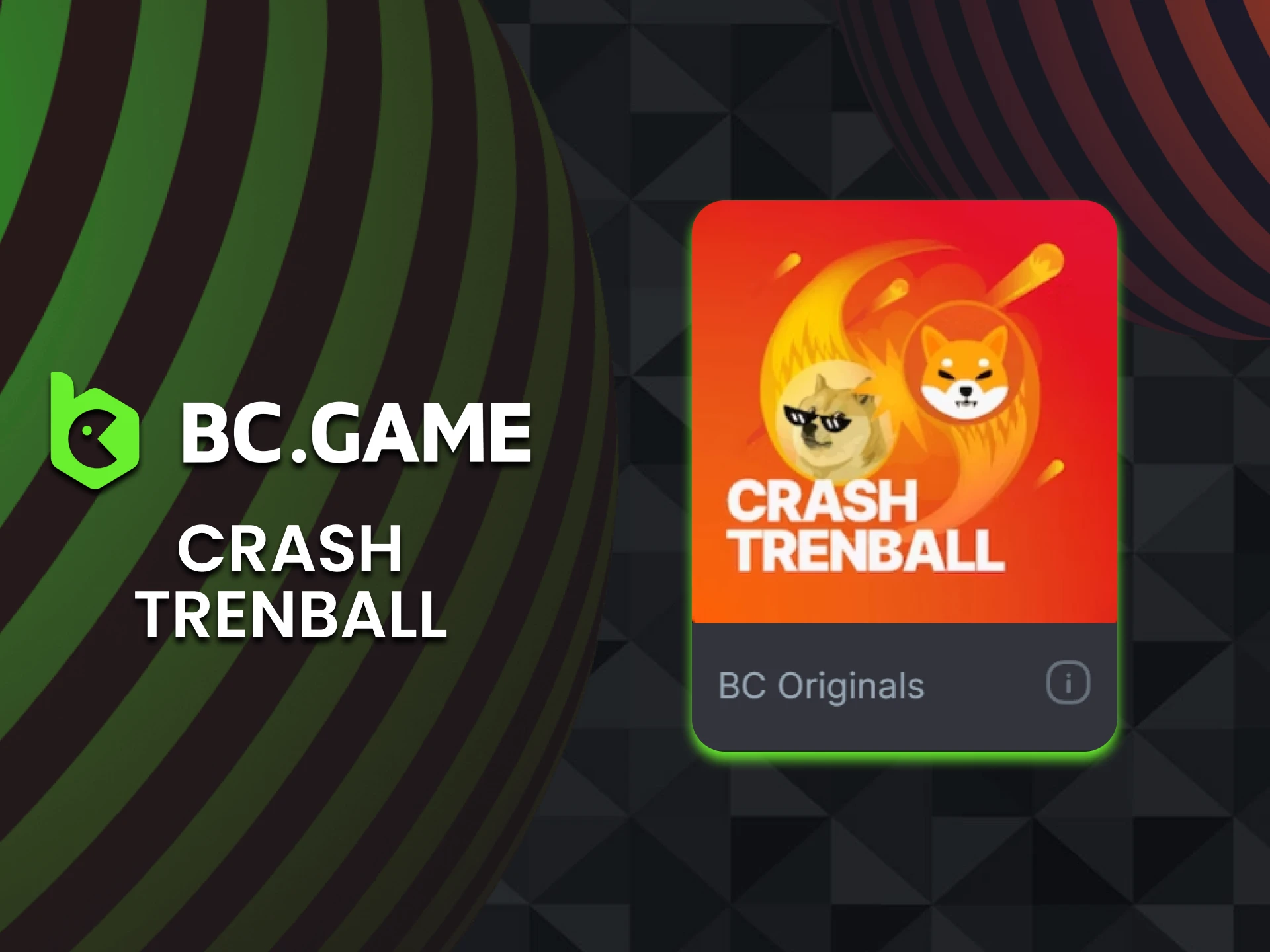 Choose the Crash Ball casino game from BC Game.