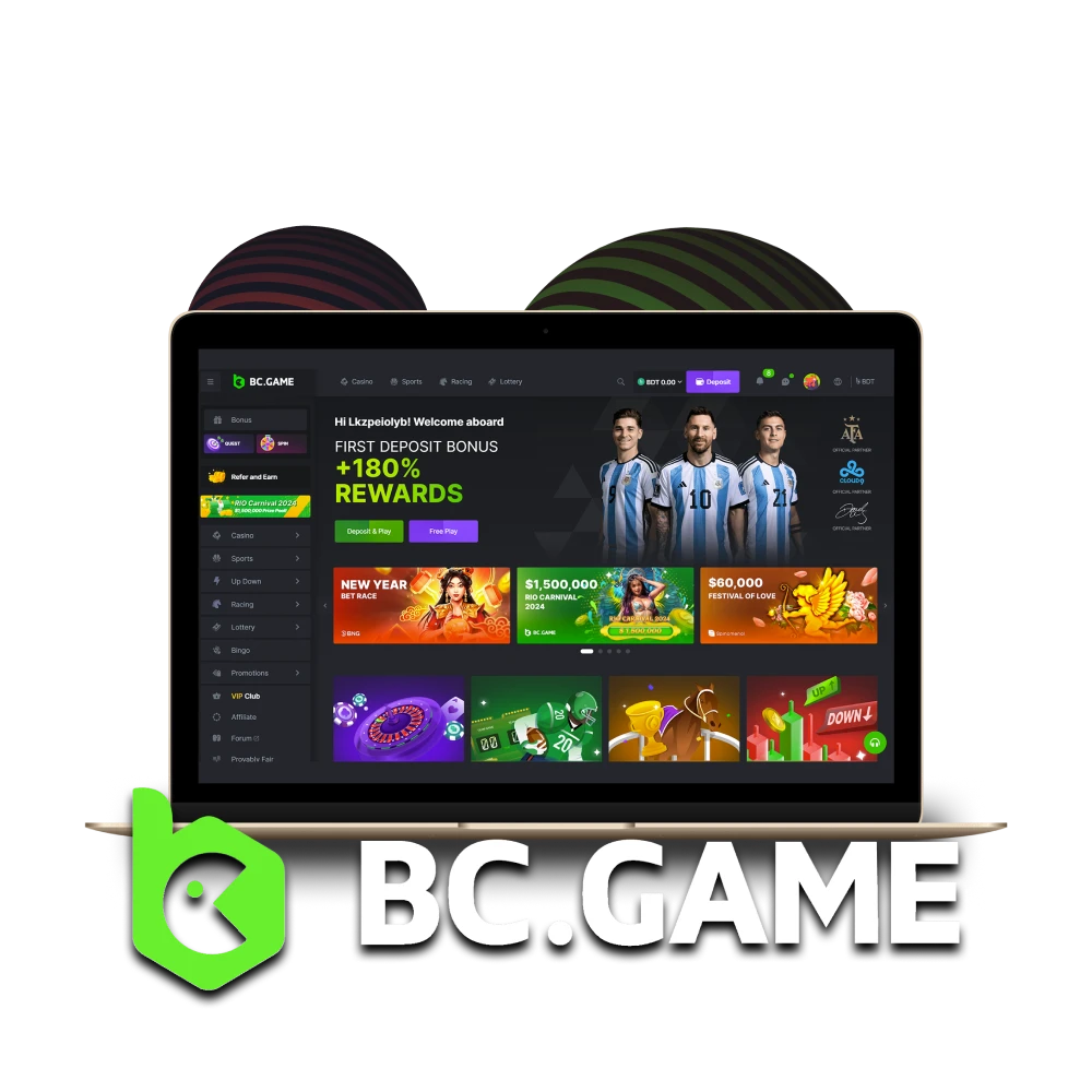 Explore the BCGame website.