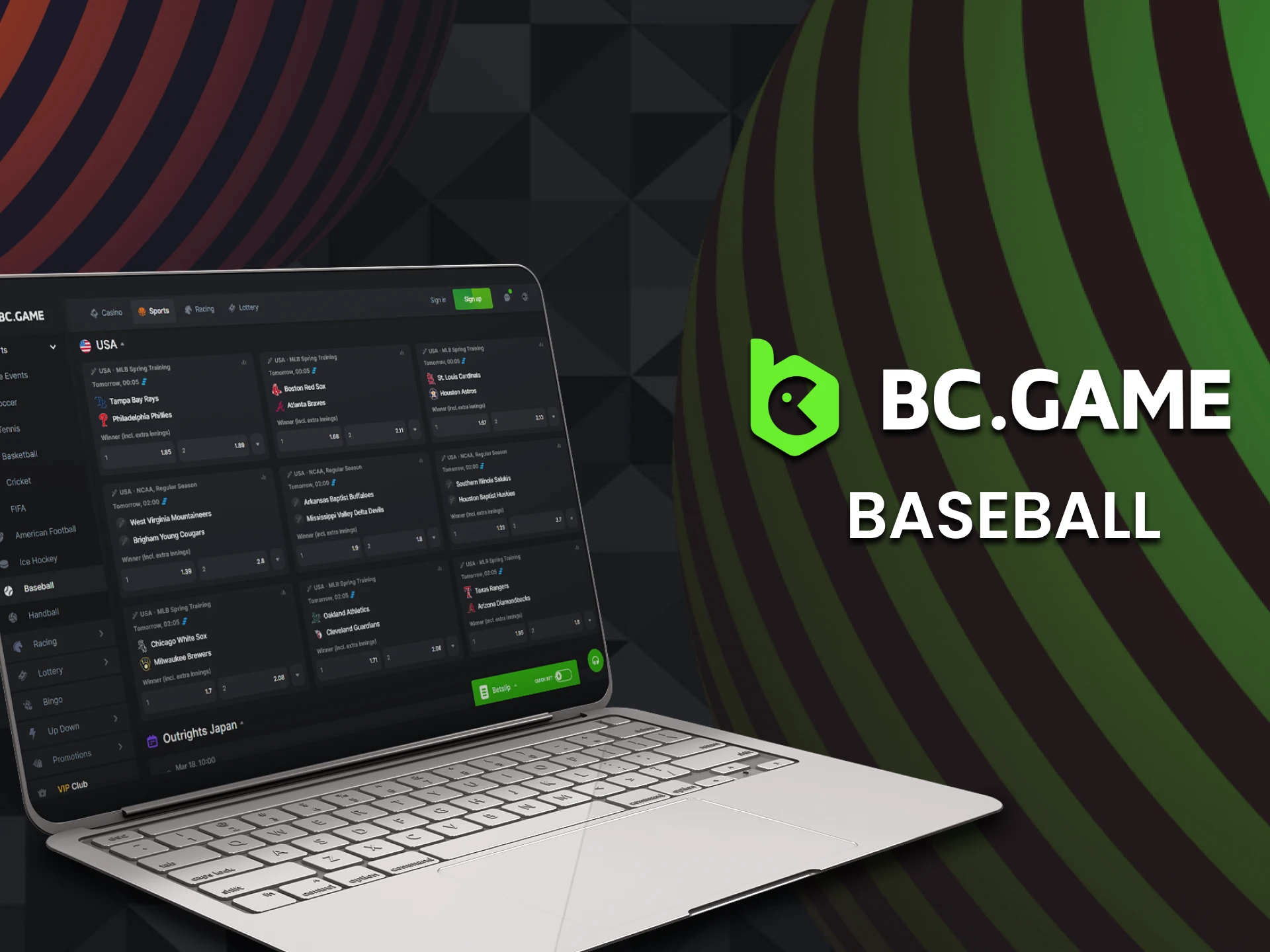 Place your bets on famous baseball events with BC Game.