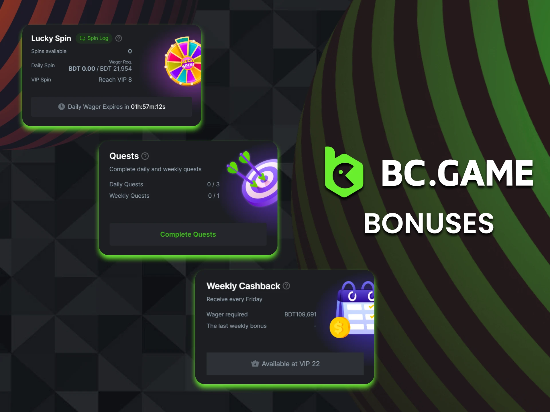 Use bonuses when playing in the Originals section on BC Game BD.