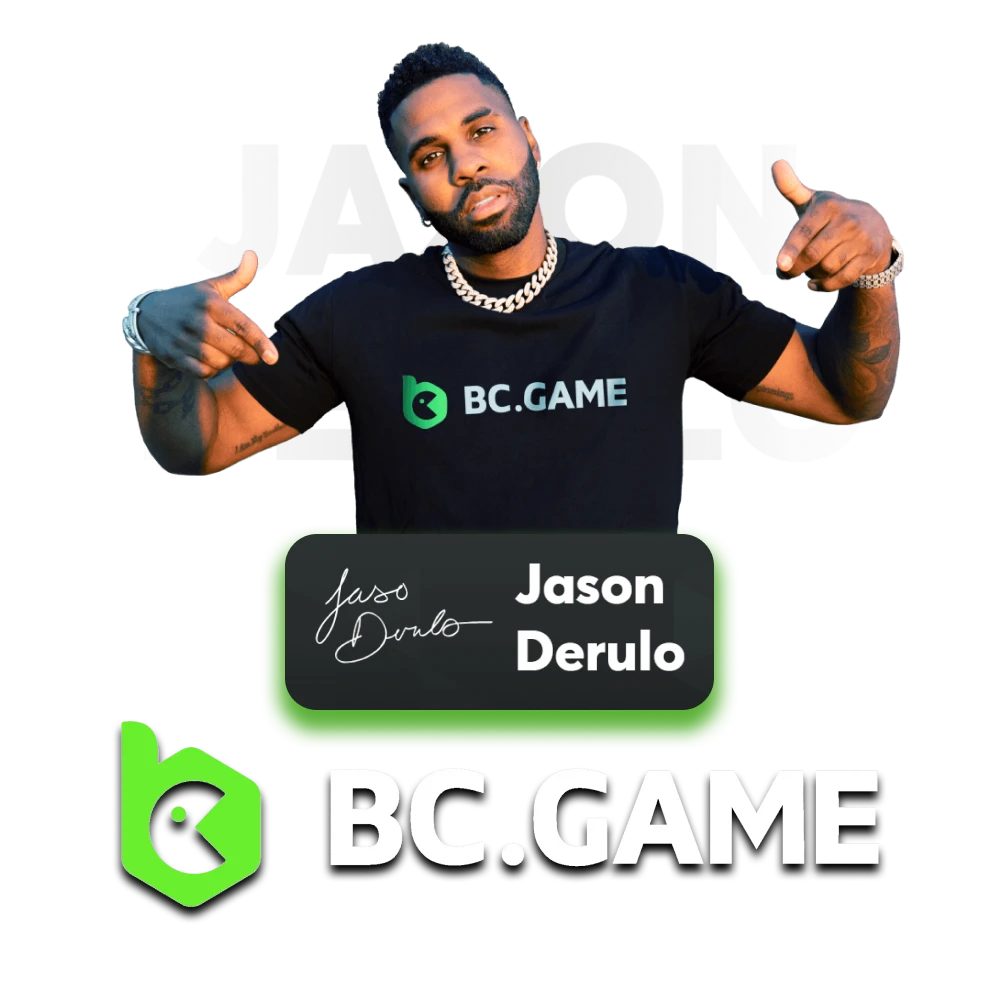 Jason Derulo collaborates with the BC Game platform.