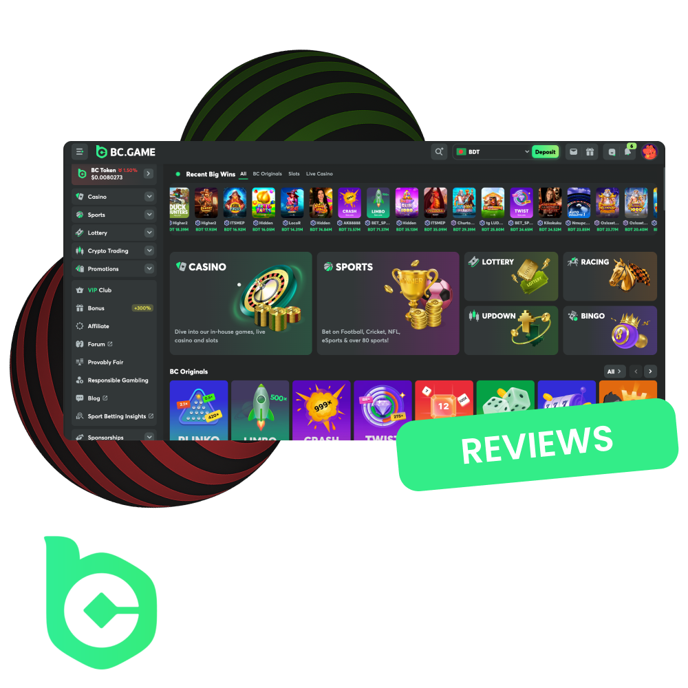 Explore the BCGame website.