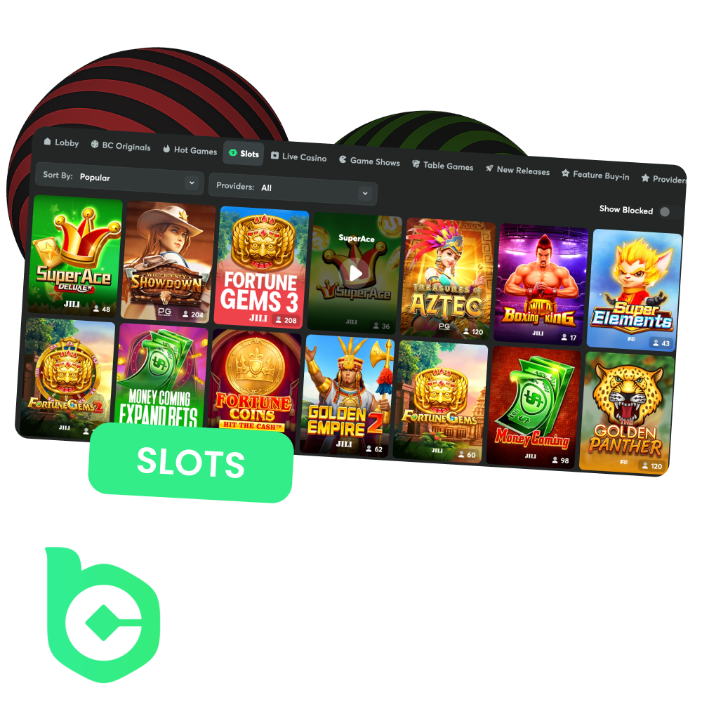 Choose BC Game for your slots games and get a welcome bonus.