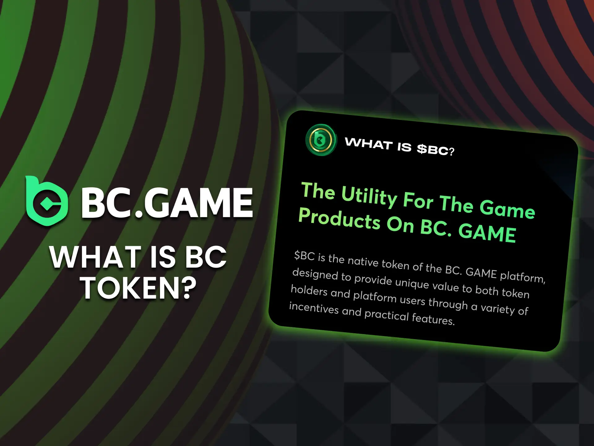 BC Token on the Solana blockchain powers transactions, bonuses, and governance on BC Game.