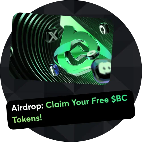Earn free BC tokens from BC Game community airdrops.